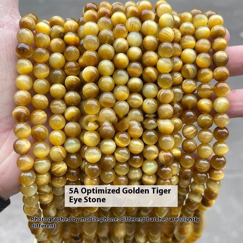 Tiger Eye Stone Loose Bead DIY Jewelry Accessories