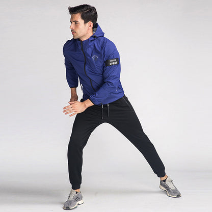 Super XL Sweat Suit Fitness Clothes Weight Loss Exercise Sweat Pants Suit Obese Male Sweat Suit