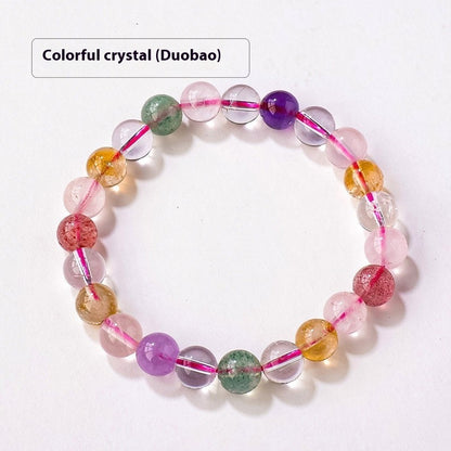 8mm Natural Crystal Stone Beads Bracelet