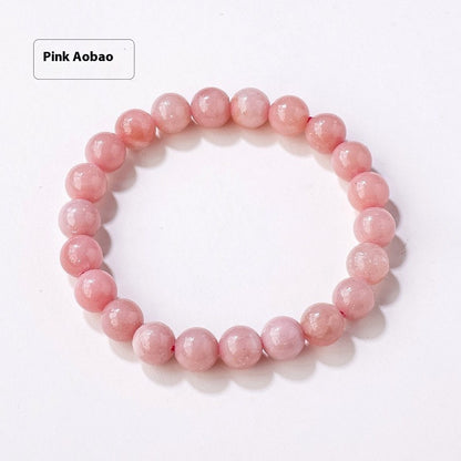 8mm Natural Crystal Stone Beads Bracelet