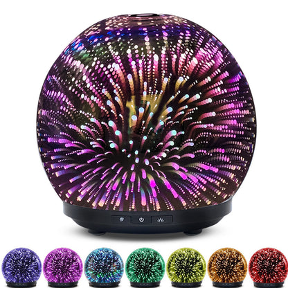 3D Glass 250ML Colorful Aroma Diffuser