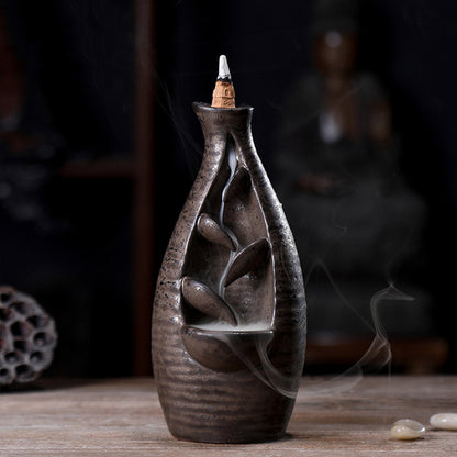 Back Flow Incense Burner Ceramic Aroma Diffuser