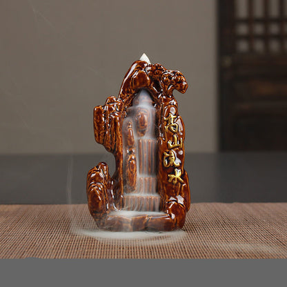 Backflow Incense Burner Ceramic Household Indoor Aroma Diffuser