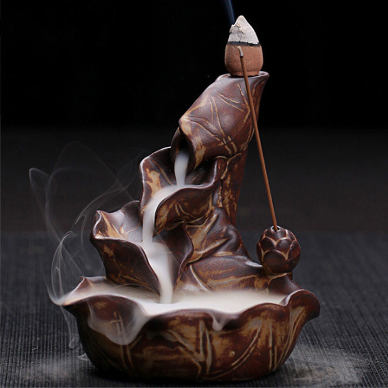 Backflow Incense Burner Ceramic Household Indoor Aroma Diffuser