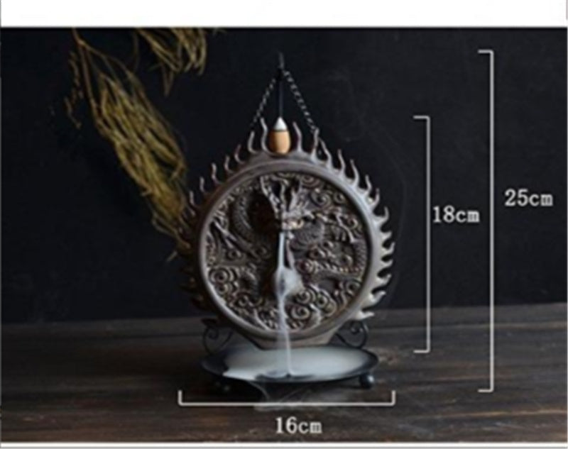 Incense Road Incense Burner Ceramic Dragon Wall Sandalwood Incense Burner Tower Incense Burner