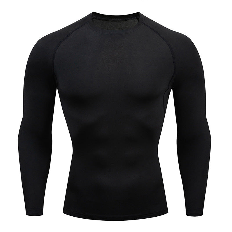 Tight-Fitting Long-Sleeved Fitness Clothes For Men, Stretch Men'S Corsets, Casual Sports Basketball Training Clothes