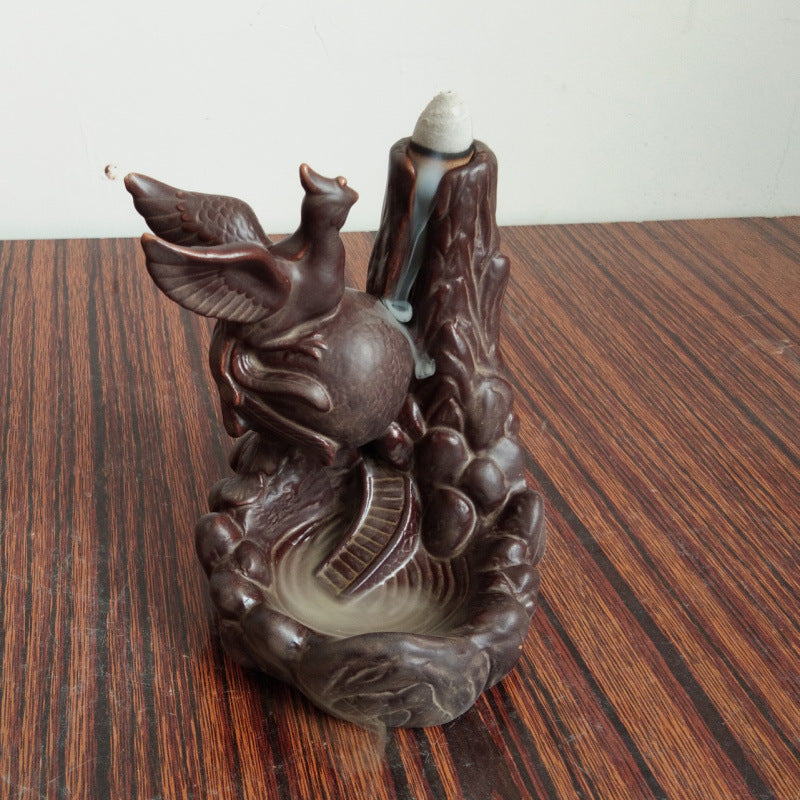 Ceramic Backflow Incense Plate Incense Burner Ceramic Incense Burner Tower Incense Cone Incense Burner