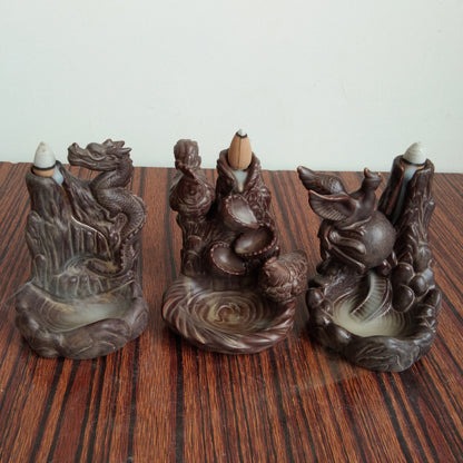 Ceramic Backflow Incense Plate Incense Burner Ceramic Incense Burner Tower Incense Cone Incense Burner