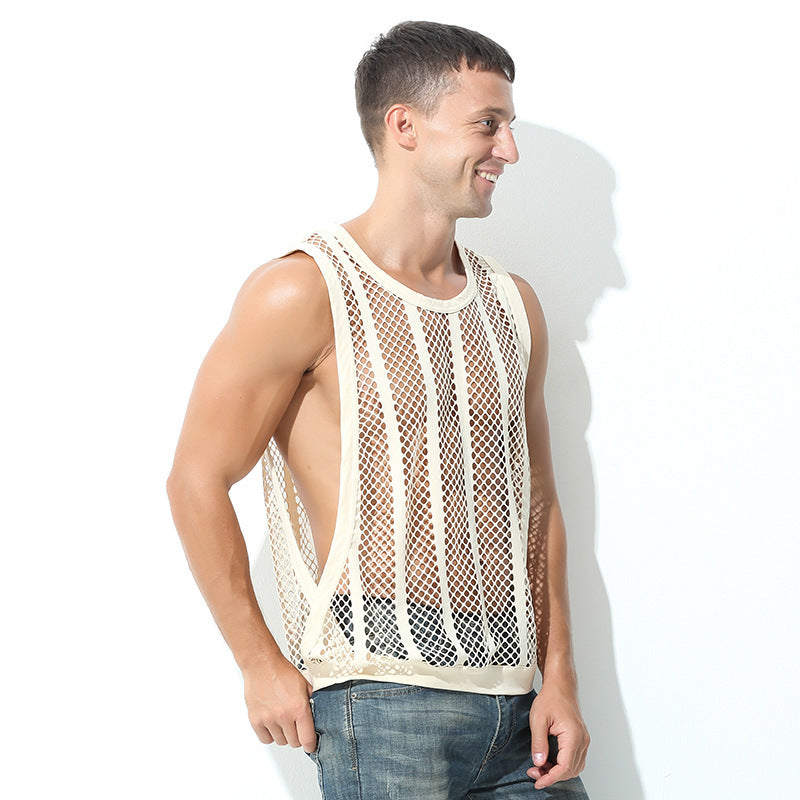 Men's Wide-brimmed Exercise Sleeveless Vest