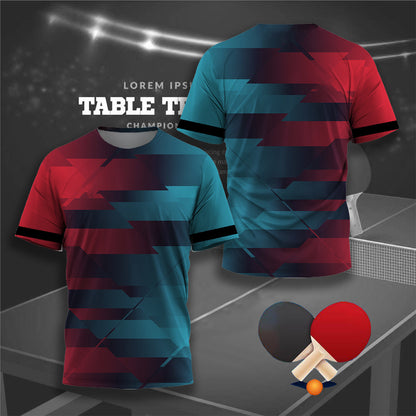 New Quick Drying Table Tennis Clothes Men T-shirt