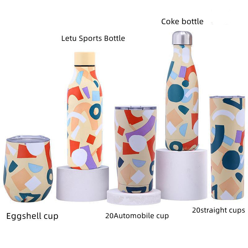 Cross-border New Coke Bottle Stainless Steel Outdoor Sports Water Bottle