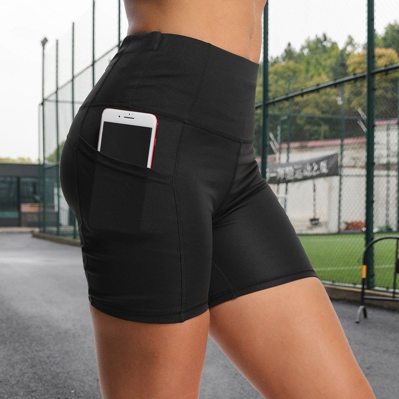 Pantalones deportivos de gran elasticidad que levantan la cadera