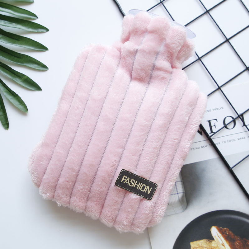 Plush water injection explosion-proof hot water bottle