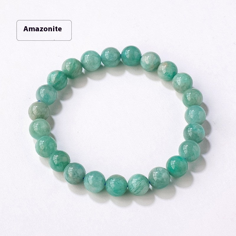 8mm Natural Crystal Stone Beads Bracelet