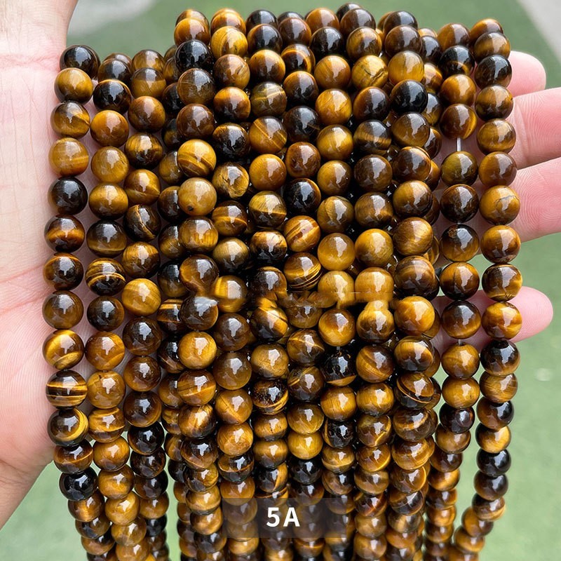 Tiger Eye Stone Loose Bead DIY Jewelry Accessories