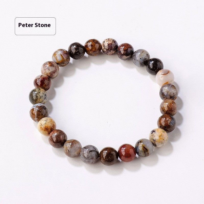 8mm Natural Crystal Stone Beads Bracelet