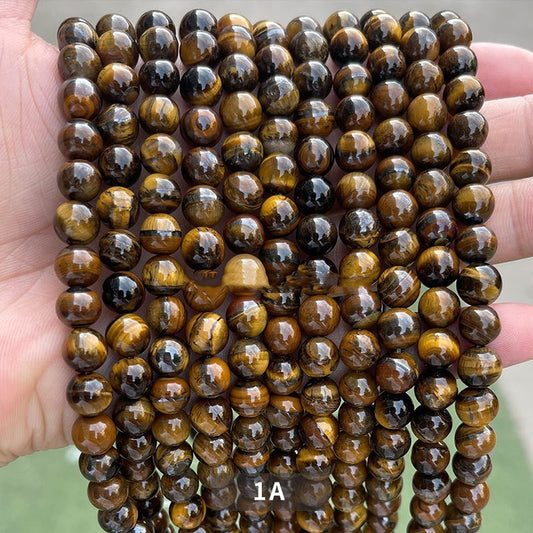 Tiger Eye Stone Loose Bead DIY Jewelry Accessories