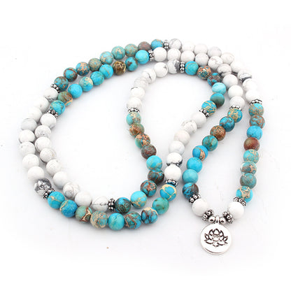 108 Natural White Turquoise Bracelets