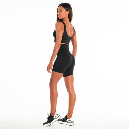 Seamless shorts fitness suit