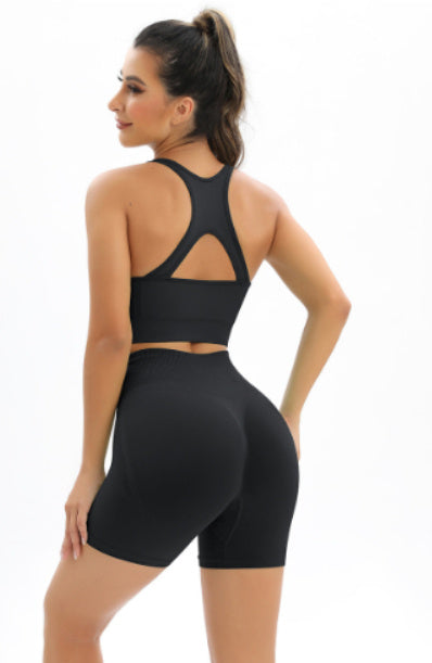 Seamless shorts fitness suit