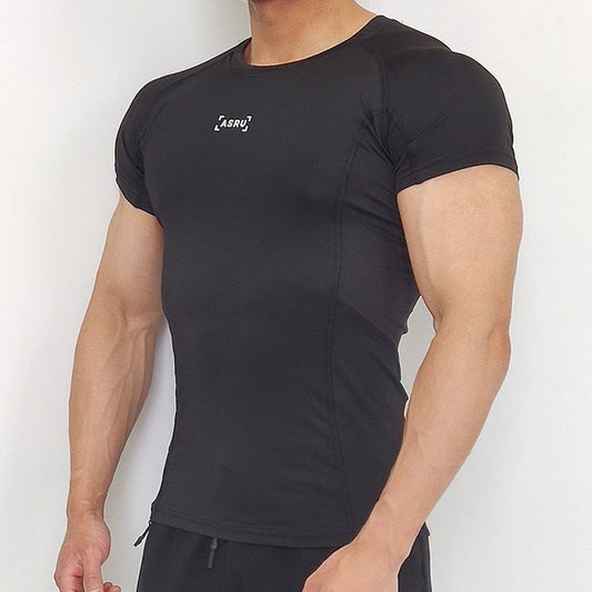 Round Neck Quick-drying Exercise Short Sleeves Tight Clothes