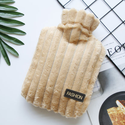 Plush water injection explosion-proof hot water bottle