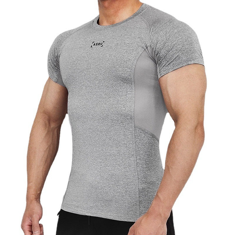 Round Neck Quick-drying Exercise Short Sleeves Tight Clothes