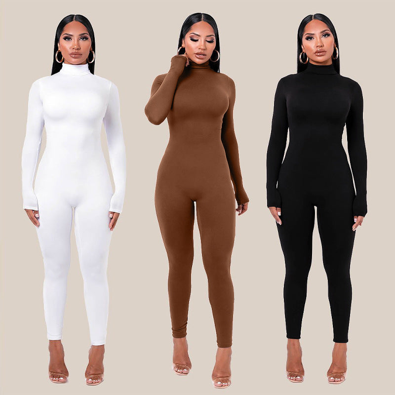 Women's Solid Color Yoga Jumpsuit