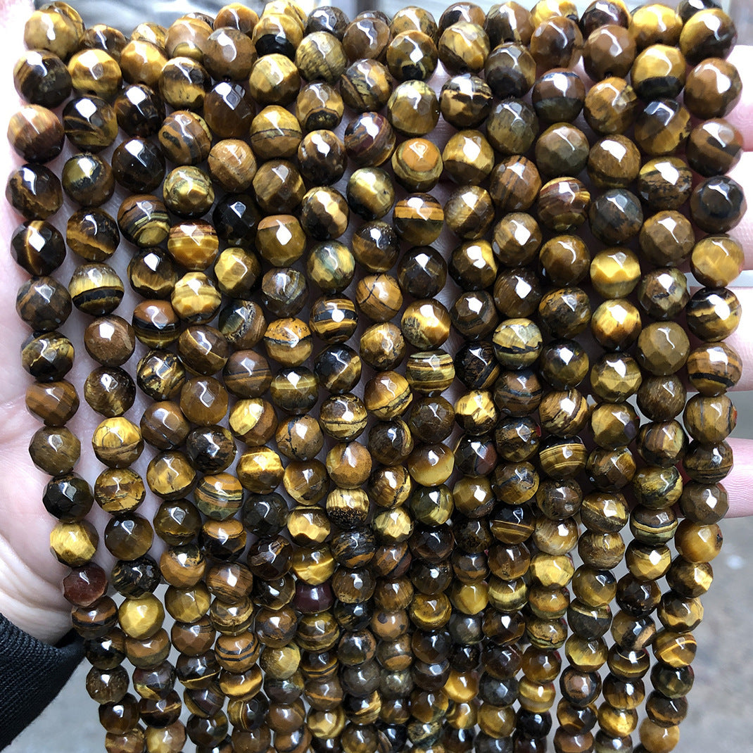 Tiger Eye Stone Loose Bead DIY Jewelry Accessories