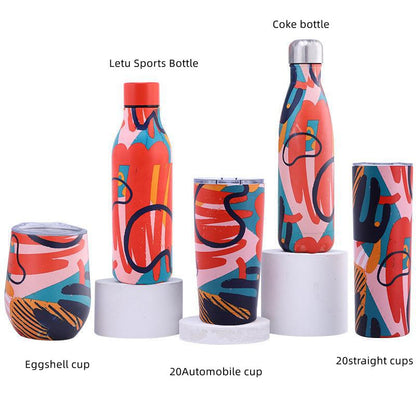 Cross-border New Coke Bottle Stainless Steel Outdoor Sports Water Bottle