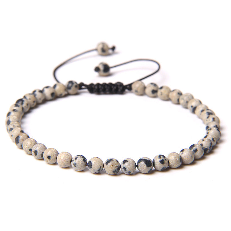 Adjustable Natural Raw Gemstone Beading Bracelet