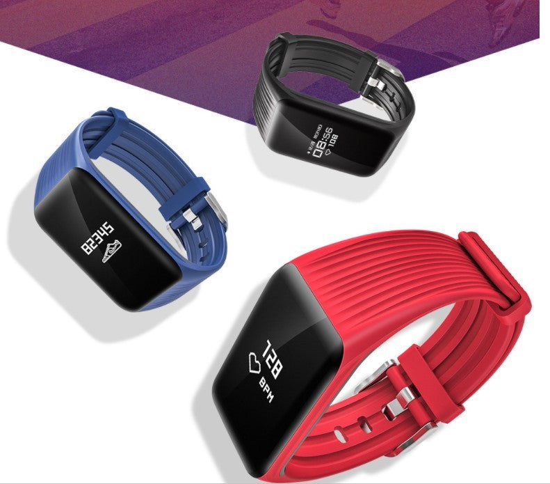 Heart rate exercise step bracelet