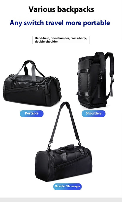 Men's Large Capacity Travel Dry Wet Separation Fitness Sports Training Portable Messenger Bag