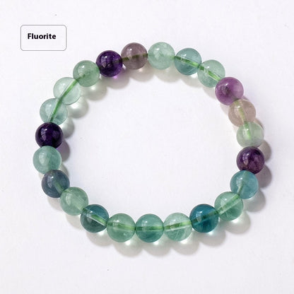 8mm Natural Crystal Stone Beads Bracelet