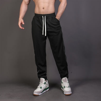 Running Training Reflective Ankle-tied Slim Fit Exercise Casual Pants Men