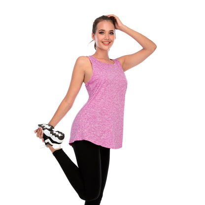 Exercise Yoga Clothes Blouse Running Quick-drying Loose Yoga Vest