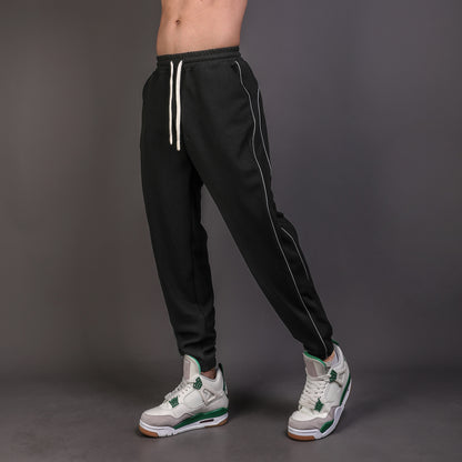 Running Training Reflective Ankle-tied Slim Fit Exercise Casual Pants Men