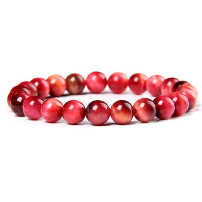 Natural Stone Color Scattered Beads 8mm Bead Bracelets