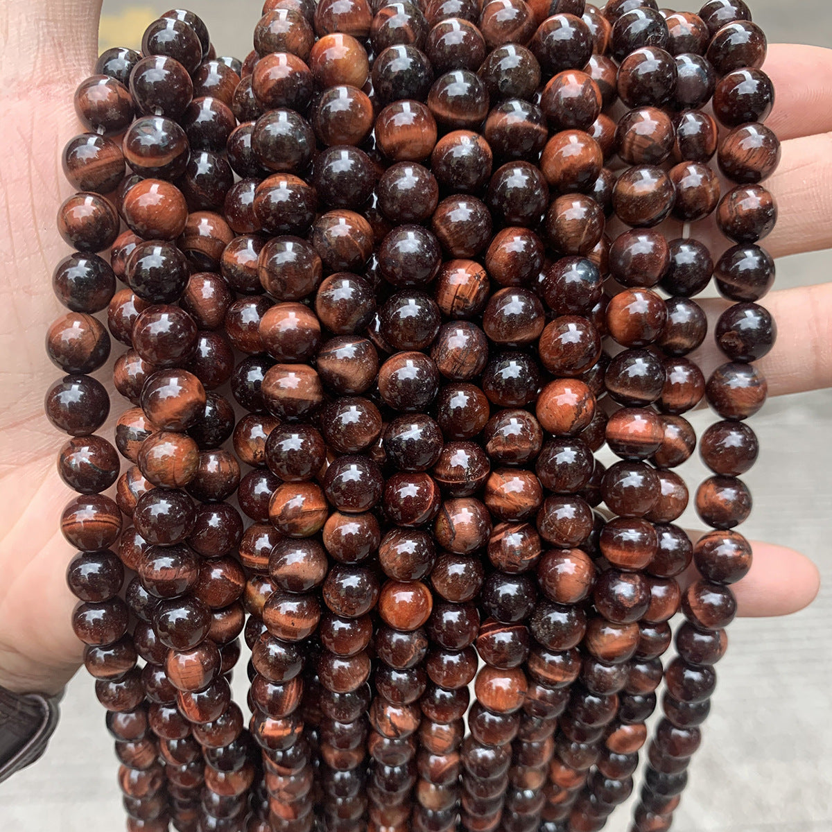 Tiger Eye Stone Loose Bead DIY Jewelry Accessories