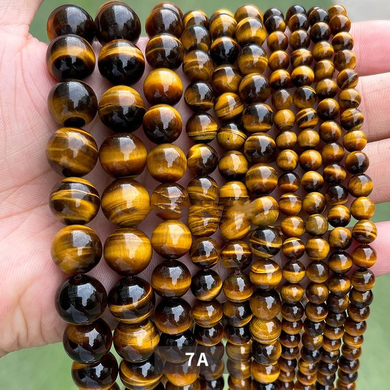 Tiger Eye Stone Loose Bead DIY Jewelry Accessories