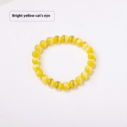 8mm Natural Crystal Stone Beads Bracelet