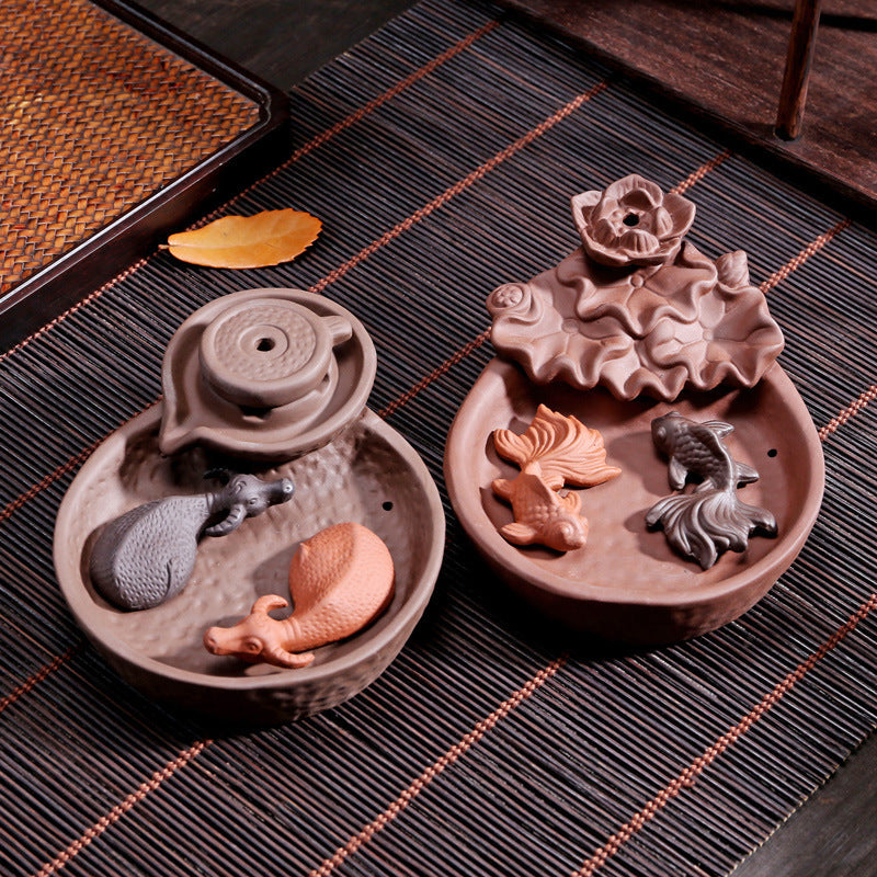 Backflow Incense Burner Ceramic Decoration Aroma Burner