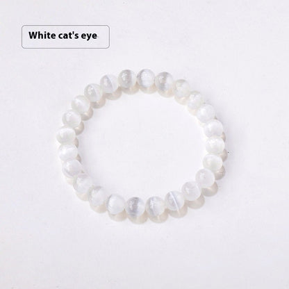 8mm Natural Crystal Stone Beads Bracelet