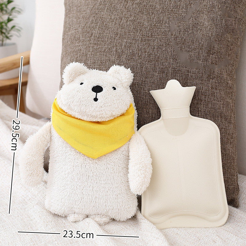 Fashionable Silicone Hot Water Bottle Filled With Cute Water