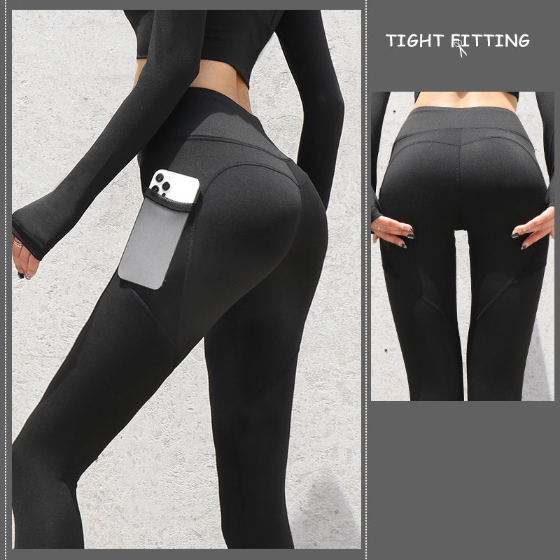 Gym Sport Seamless Leggings With Pockets Push Up High Waist Pants Women Fitness Running Yoga Pants Gym Sport Seamless Leggings