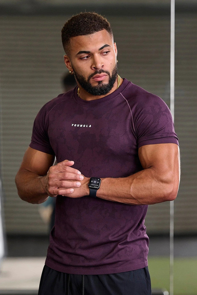 Workout Clothes Camouflage Sports T-shirt Men