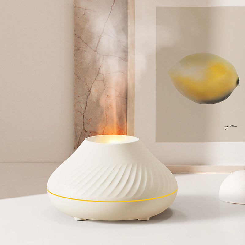 RGB 130ML Flame Humidifier Diffuser Aroma Essential Oil Fire Flame Aroma Diffuser