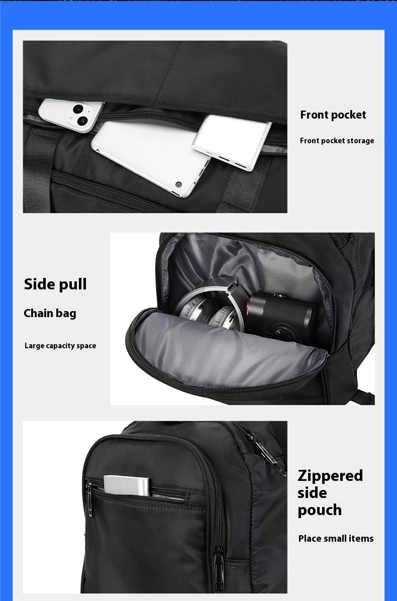 Men's Large Capacity Travel Dry Wet Separation Fitness Sports Training Portable Messenger Bag