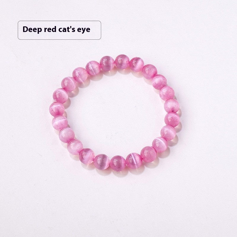 8mm Natural Crystal Stone Beads Bracelet